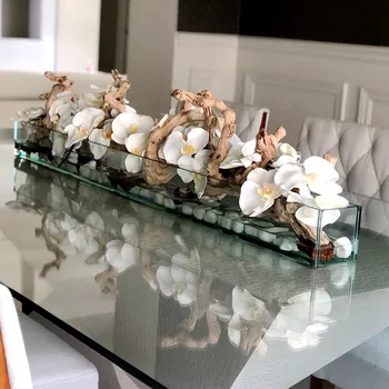 Dirbtinių gėlių Phalaenopsis latekso silicio nekilnojamojo touch didelis orchidėja orchidee vestuvių aukštos kokybės vieno namų šalies decoratio
