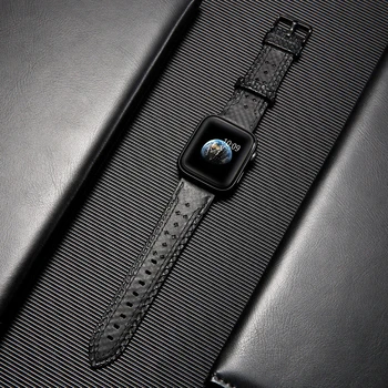 Dirželis Apple watch band 44 mm 40mm iWatch juosta 42mm 38mm natūralios Odos watchband apyrankė 