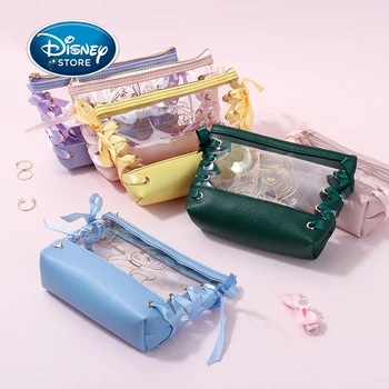 Disney Princesė Skaidrus Lady Kosmetikos Krepšys Mergina Trimitas Ranka Laikykite Nešiojamų Minnie Kelionės Vandeniui, Tualetinių Reikmenų Krepšys Saugojimo Krepšiai