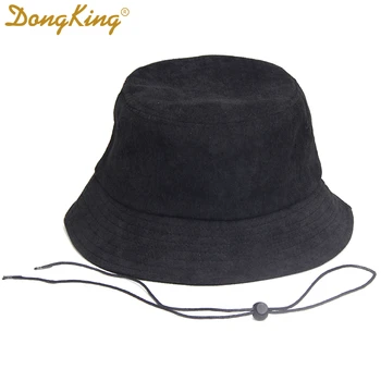 DongKing Didelis Dydis Kibirą Skrybėlės Vėjo String Skrybėlę Didelis Didelis Galvos Juodas Velvetas Kibiro Kepurę Aukščiausios Kokybės Velvetas Kiaulių Nosies Sagtis
