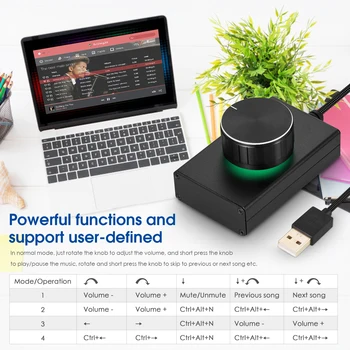 Douk Audio, Mini USB Garsumo Valdiklis, skirtas Kompiuterio Garsiakalbių ir Vieno mygtuko Nutildyti Lossless Audio Valdymo Rankenėlę