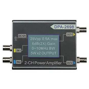 DPA-2698 10MHz 25Vpp Dual Channel 2CH DDS Funkcija Signalo Generatoriaus, DC Galios Stiprintuvo