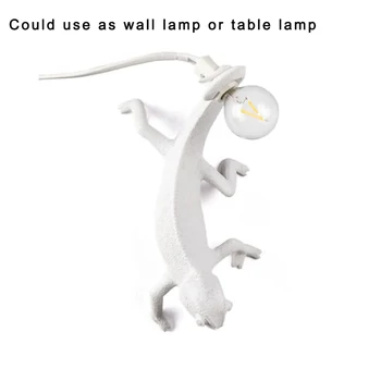 Driežas chameleonas LED stalo lempa Dervos ir stiklo Kūrybiškumą stalas, šviesos, Vaikų kambarys, miegamasis, studijų naktiniai apdailos šviesos