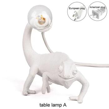 Driežas chameleonas LED stalo lempa Dervos ir stiklo Kūrybiškumą stalas, šviesos, Vaikų kambarys, miegamasis, studijų naktiniai apdailos šviesos