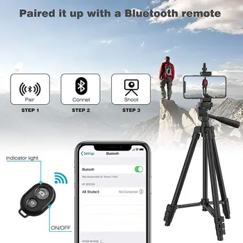 DSLR Lankstus Trikojis Ištraukiamas Kelionės Lengvas Stovėti Atlikti Maišelis Bluetooth Nuotolinio Mobilųjį Telefoną Prijungti vaizdo Kamera Gopro Live 