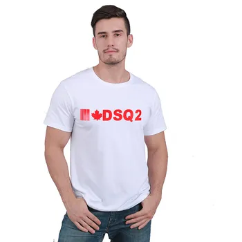 DSQ Vasarą Vyrams, Moterims Marškinėliai DSQ2 Print T-Atsitiktinis marškinėliai trumpomis Rankovėmis Viršūnes Moterų T Shirts Beisbolo Trucker Bžūp Snapback Tėtis Skrybėlės