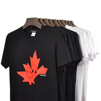 DSQ2 Atsitiktinis Trišakiai Trumpi Rankovėmis Marškinėliai Klevo lapų spausdinimo PIKTOGRAMĄ marškinėliai moterims atsitiktinis, atvėsti vasaros t-shirt moterims trumpomis rankovėmis Marškinėlius