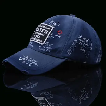 Dsq2 prekės skrybėlę 2020 NAUJAS vyrų Beisbolo Kepurės medvilnės DSQ Raidžių unisex Reguliuojamas Beisbolo Kepurės Aukštos Kokybės mėlyna kepurė vyrams
