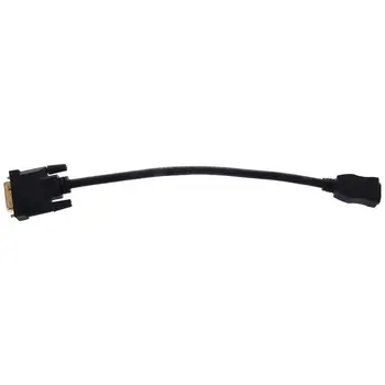 DVI-D Male 24+1 pin HDMI Female 19-pin HD (HDTV) Ekrano Adapterio Kabelis