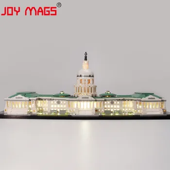 DŽIAUGSMAS ŽURNALUS, Tik Led Šviesos Rinkinys 21030 Architektūros Jungtinės amerikos valstijos Kapitolijus , (NE Apima Modelis)