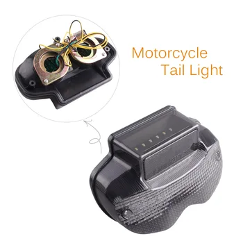 E-Mark Dūmų Integruotas LED Motociklo Galiniai Stabdžių Žibintas Posūkio Žibintas užpakalinis žibintas, Skirtas SUZUKI BANDIT 600 1200 2000-2005 m.