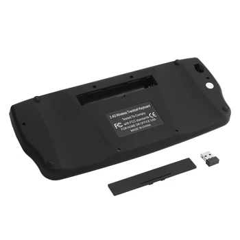 E30 2.4 GHz Wireless Keyboard MINI 79 Raktų, Nuotolinio Valdymo pultas su Trackball Pelės Slinkties Ratuką Smart Android TV BOX TV Sąsiuvinis