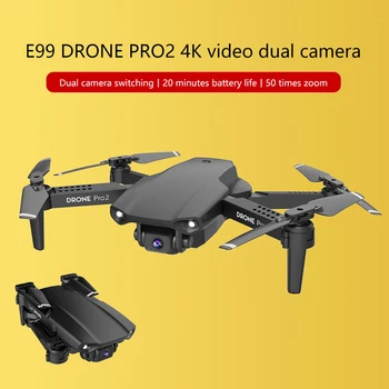 E99 RC Drone 360 Laipsnių Flip 4K HD Kamera aerofotografija Sraigtasparnis Viena Pagrindinių Grįžti Sulankstomas Quadcopter