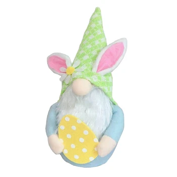 Easter Bunny Kiaušinių Gnome Apdaila Rankų Darbo Beveidis Lėlės, Pliušiniai Nykštukas Švedijos Tomte Elf Ornamentu Vaikams, Žaislai