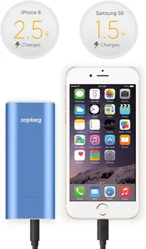 EasyAcc 2 Gen. Metalo 6400mAh Galia Banko Baras Išorės Baterija Nešiojamas Įkroviklis iPhone Samsung 