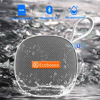 Ecoboseo Bevielio Lauko Portable Bluetooth Speaker IPX6 Vandeniui Mini Garsiakalbiai, Didelis Bosas Ilgas Baterijos Žaisti Magnetinio TF