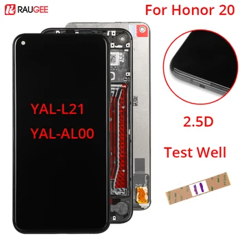 Ekrano ir Huawei Honor 20 LCD Ekranas Jutiklinis Ekranas Naujas skaitmeninis keitiklis Asamblėjos Ekrane Už Honor20 YAL-L21 YAL-AL00 Ekranas