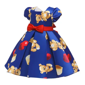 Elegantiškas Kūdikių Mergaitės Gimtadienio Suknelė Mergaitėms Spausdinti Princesė Suknelė Gėlių Mergaitėms Vestuvių Suknelė Vaikų Drabužių 6 8 10 Metų