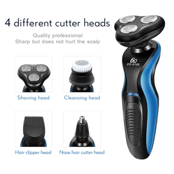 Elektrinį skustuvą, 3D Plūduriuojantis Vyrų USB Įkrovimo Elektriniai Plaukų Clipper Stipri Galia Plaukų Cutter Vadovas Vyrams Suaugusiųjų Razor Skalbimo