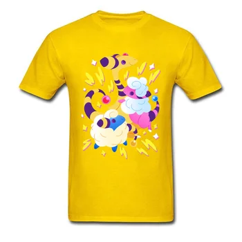Elektros Avys T-Shirt Vyrai Suvenyrinius Marškinėlius Tėvas Mielas Vasaros/Rudens Viršūnes & Tees Geek T Shirts Crewneck Medvilnės, Mėlynos Spalvos Drabužiai