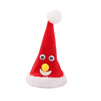 Elektros Kalėdų Skrybėlę Pliušinis Žaislas Vaikams, Žaislų, Dovanų Dainuoti Žėrintis Swing Muzikos Kalėdos Skrybėlės Kalėdų Medžio Apdaila