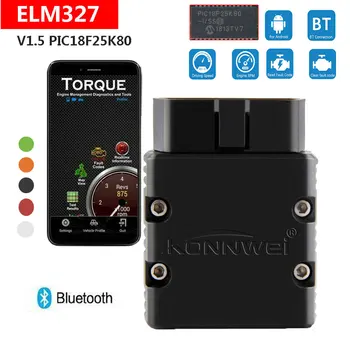 ELM327 Bluetooth Automobilio Gedimo Kodų Skaitytuvas OBD2 Skaneris Volvo XC90 XC40 C30 XC60 V70 S90 S60 V60 Auto ELM327 Diagnostikos Įrankis