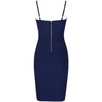 Elnias Lady Vasaros Bodycon Tvarstis Suknelė 2019 Naujas Royal Blue Spageti Dirželis Tvarstis Suknelė Moterims Kelio Ilgis Įžymybė Šalis Suknelė