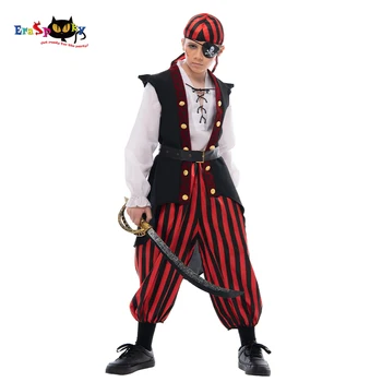 Eraspooky Helovinas Kostiumas Vaikams Karibų Piratų Cosplay Berniukai Jack Sparrow Išgalvotas Suknelė Marškiniai Vaikų Šalis Komplektai