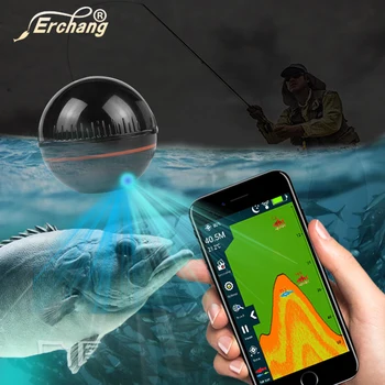 Erchang XA02 Belaidžio Žuvų Ieškiklis Nešiojamų Echolotai 48M/160ft Gylis Echo-patikimesnė Echolotai, Žvejyba 