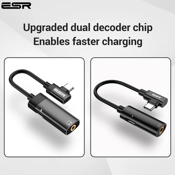 ESR USB C Jack 3.5 C Tipo Kabelis Adapteris, Skirtas 