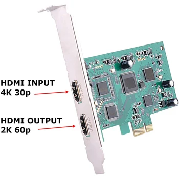 EzCAP294 4K) PCI-E Vaizdo įrašymo Plokštę 1080P60P HDMI ,Full HD Įrašyti uv-C Plug and Play Palaikymas OBS Studio Live Transliacijos