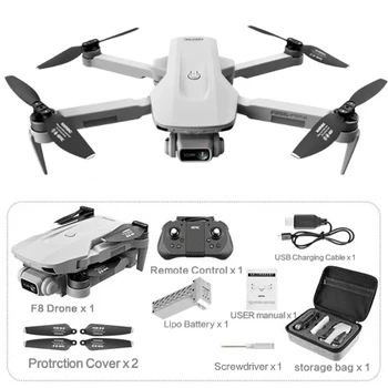 F8 GPS Drone 4K specialistas su Dual Camera 5Km tolimojo Brushless 30 min 5G WiFi FPV Sulankstomas Quadcopter Dron PK SG906