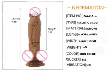 FAAK 8 colių dildo realistiškas penis tikroviška dvejopo tankio sluoksnis silikono sekso žaislai didžiulį gaidys su siurbtuko