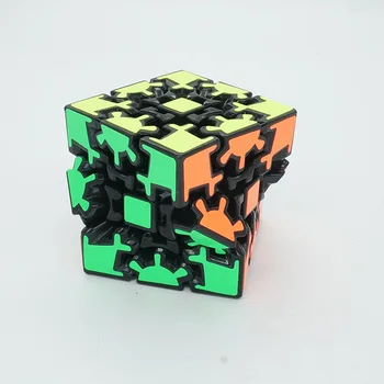 Fanxin Pavarų Magiškasis Kubas 3x3x3 Juoda Lipdukai Greičio Įspūdį Kubo Cubo Magico 3x3 Game Cube Švietimo, Vaikų Dovanų