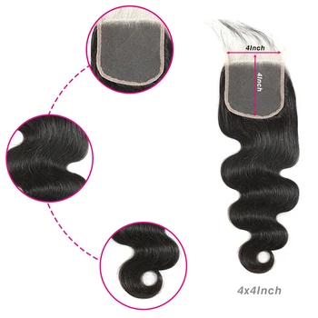 FDX Ryšulius Su Uždarymo Plaukų Pratęsti Kūno Bangų Paketų Su Uždarymo Brazilijos Plaukų Pynimas Ryšulius Su Uždarymo Žmonių Plaukų