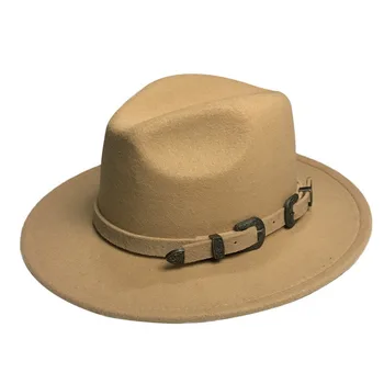Fedora skrybėlės veltiniai moterų, vyrų, kieta juostos diržo panama džiazo kepurės žieminės kepurės derliaus diržo atsitiktinis oficialų juoda kupranugaris moterų skrybėlės