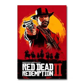 Filmo Plakatai Red Dead Redemption 2 Drobės Plakatai Sienos Menas Drobė Spausdinti Nuotraukas Modernus Kino Meno Dekoratyvinis už Kambarį