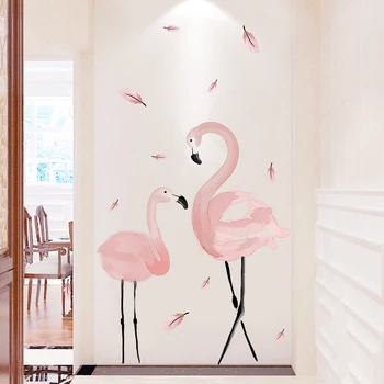 Flamingo Gyvūnų Sienų Lipdukai 
