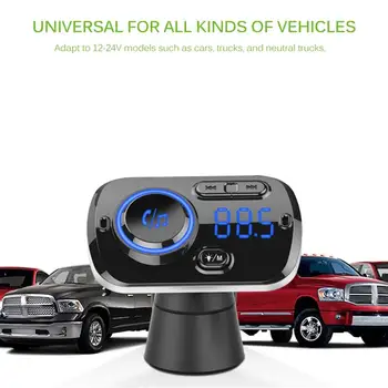 FM Moduliatorius automobilinės laisvų Rankų įrangą Belaidžiu Bluetooth, FM Siųstuvas, LCD MP3 Grotuvas, USB spartusis įkrovimas 3.0 Automobilių Aksesuarai, Auto