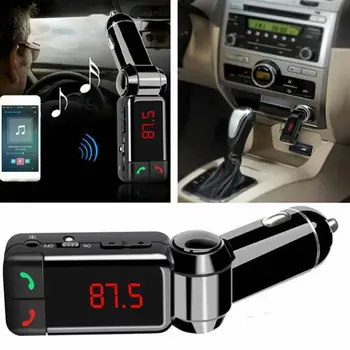 FM Siųstuvas Bluetooth Automobilinis FM Siųstuvas Rankų Nešiojamas Dual Mp3 Grotuvas Ekranas su LED Moduliatorius USB Įkroviklis F3S5
