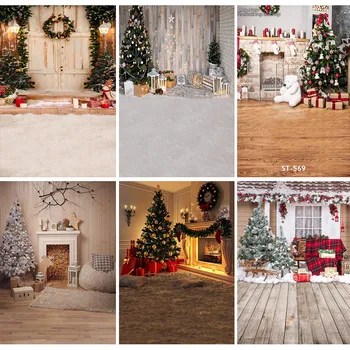 Fotografijos Fone Kalėdų Fono Medžio, Plytų Sienos, Židinys Vertikalus Fone Kalėdų Vakarėlį Fone Photocall