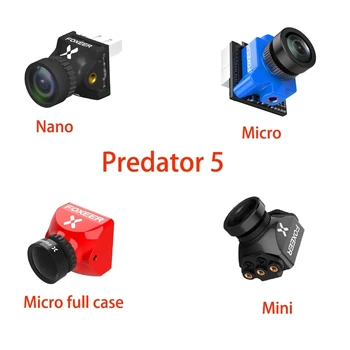 Foxeer Predator 5 Mini Nano, Mikro / viso atveju lenktynių FPV Kameros keitimas Super WDR OSD 4ms Latency Atnaujintas Foxeer Predator V3