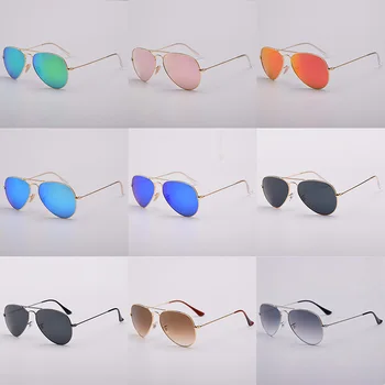 G15 stiklo objektyvo dizainas moterys vyrai 3025 aviacijos Akiniai nuo saulės gradientas lęšiai, saulės akiniai UV400 feminin nauja oculos derliaus