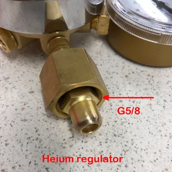 G5/8 vyrų cilindrų adapteris, vidinis laidas į išorinį vielos jungtis, helio dujų reguliatorius baliono reikmenys šalies prekių