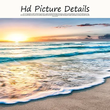 Gamtos Gold Beach Sunset Kraštovaizdžio Plakatų ir grafikos Paveikslai Tapyba Mediterran Skandinavijos Sienos Meno Nuotrauka už Kambarį