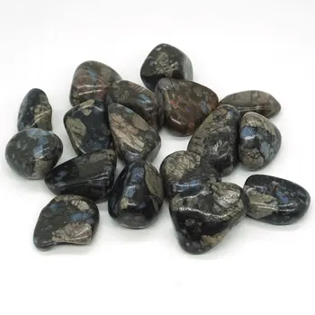 Gamtos Texas Llanite Mėlyna Opalite Krištolo akmenimis Taškų granules, Krito Akmens Chakra Reiki Gydymo