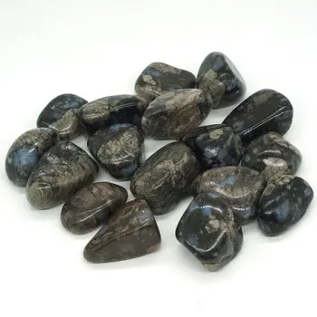 Gamtos Texas Llanite Mėlyna Opalite Krištolo akmenimis Taškų granules, Krito Akmens Chakra Reiki Gydymo