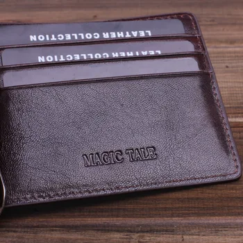 Garsaus Prekės ženklo Mados natūralios odos Vyrų piniginės kortelės turėtojas ID kredito kortelės Pinigų Paketas