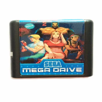 Gatvėse Pyktis 2 Hack Versija Sega MD Žaidimas Kasetė 16 bitų Sega Mega Drive / Genesis
