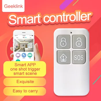 Geeklink Smart Nuotolinio valdymo pultelis Smart Home Belaidžio Nuotolinio Valdymo 433 MHZ GFSK SOS/Diegimo/Įgulos/Scena su Mąstytojas Priimančiosios